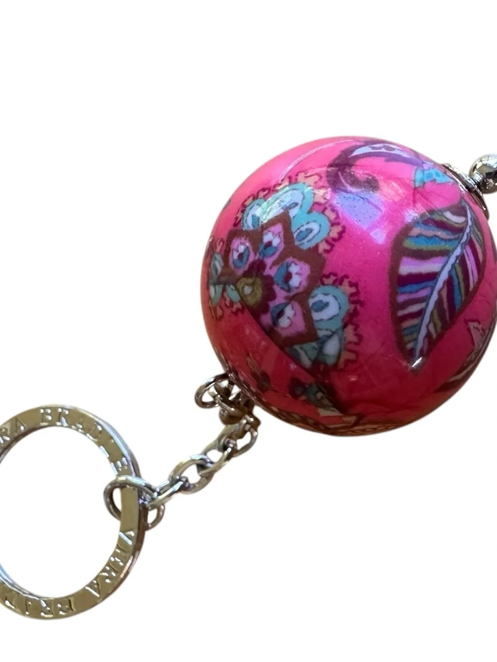Vera Bradley Call Me Coral Carry it All Wristlet Wallet & Have a Ball Keychain - Picture 9 of 9